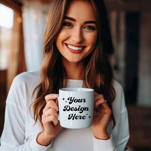 Mug Model Mockup White Coffee Cup Mock up 11oz Cup Stock Photo Coffee Cup Mockup Digital Download Winter Coffee Mug Mockup