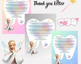 Zahnfee Brief, Zahnfee Geschenk, Zahnfee Hinweis, Zahnfee bedruckbar, erster Zahn, Zahnfee Quittung, printable digitaler Download