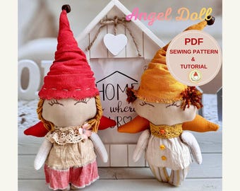 Engel Puppe Schnittmuster - DIY Photo Nähanleitung (PDF)