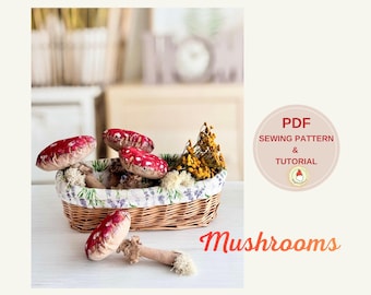 Pilze Schnittmuster - DIY Foto-Anleitung (PDF)