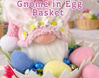 Osterhase Wichtel Schnittmuster Osterhase Wichtel Schnittmuster Eierkorb DIY Anleitung (Digitaler Download)