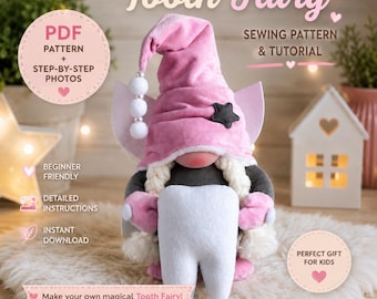 Zahnfee Wichtel Schnittmuster - DIY Fotoanleitung (PDF)