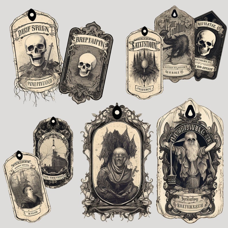 12 Printable Potion Bottle Labels, Apothecary Labels, Bottleful Fussy ...