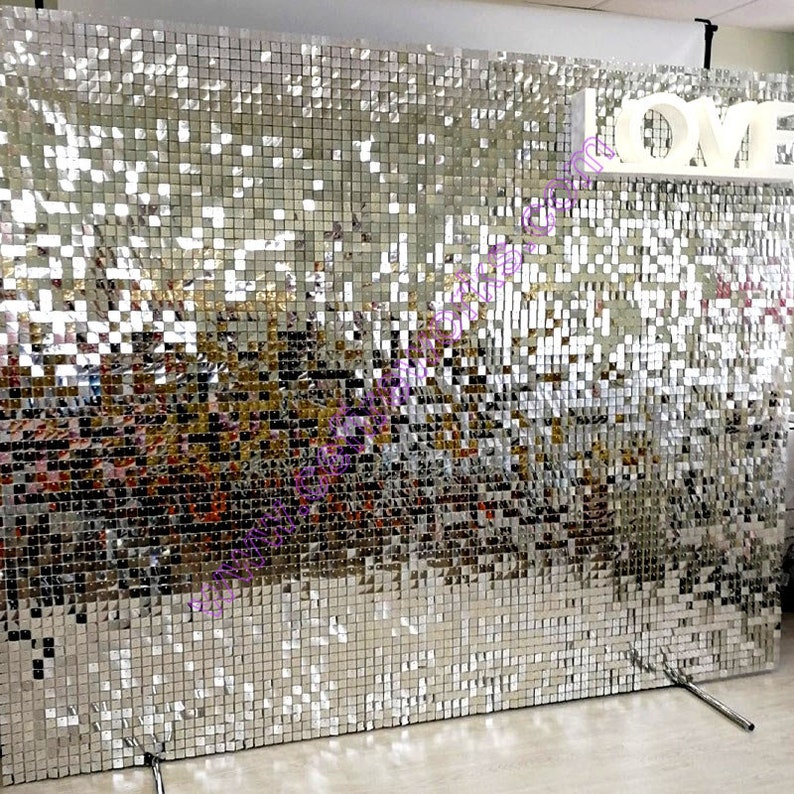Backdrop Sequins Silver 3m X 3m main image 1