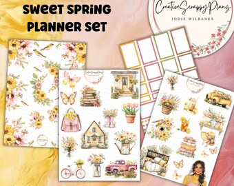 Sweet Spring Planner Sticker Set