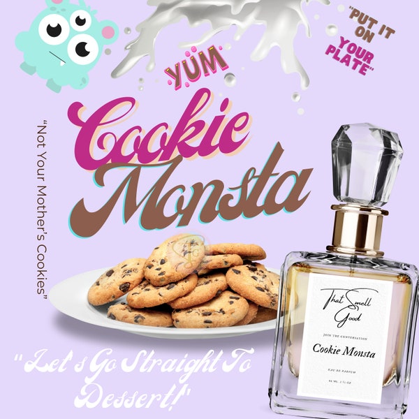 Cookie Monsta Eau De Parfum | Gourmand Perfume | Smell Good| Gourmand Fragrance | Body Care