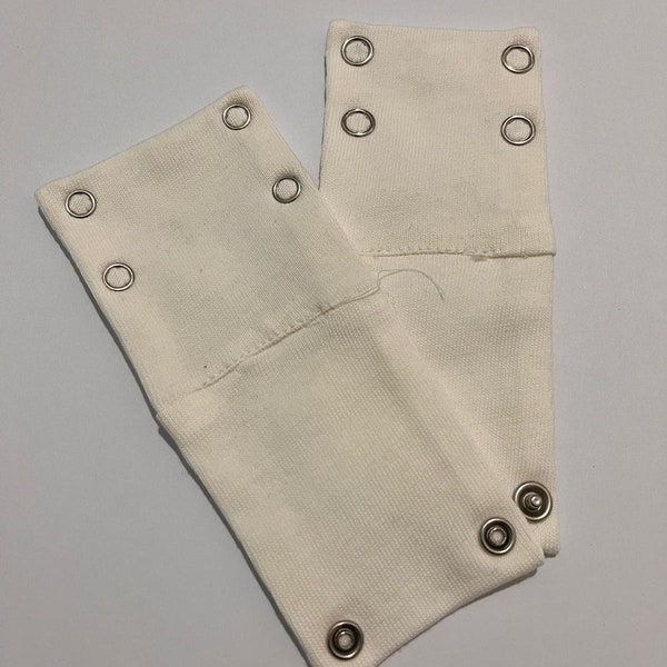 Bodysuit extender, custom extender, snap on extender 2 Pieces 100% Cotton Body Extension Apparatus 2 Levels 2 Snaps 8,5 and 9,5mm