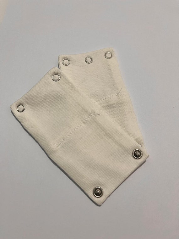 Bodysuit Extender, Custom Extender, Snap on Extender 2 Pieces 100% Cotton  Body Extension Apparatus 2 and 3 Snaps 8,5 and 9,5 Mm 