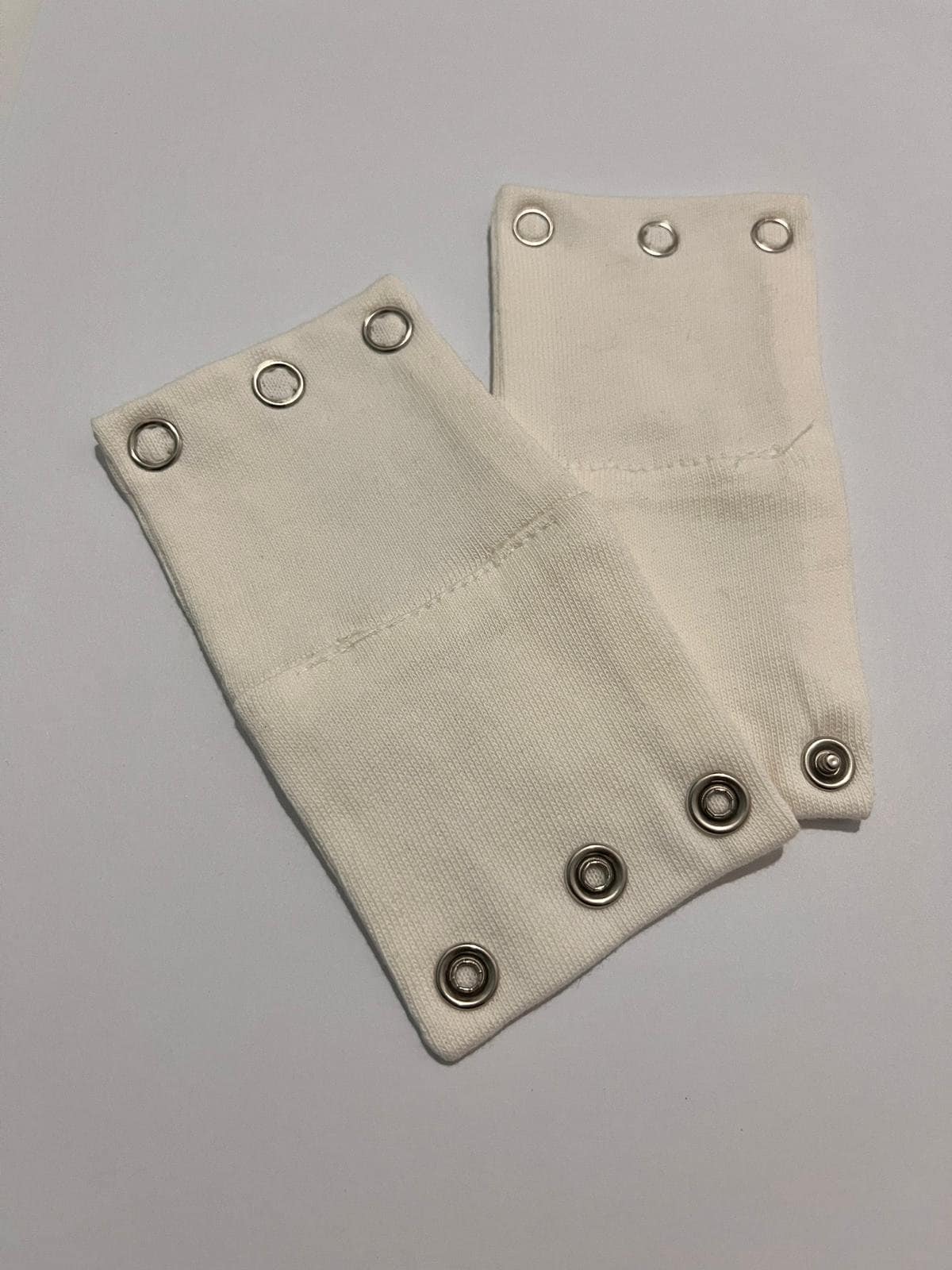 Bodysuit extender, custom extender, snap on extender 2 Pieces 100% Cotton  Body Extension Apparatus 3 Snaps 8.5 and 9.5 mm