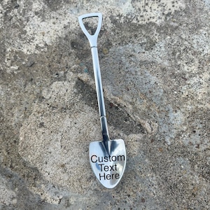 Custom Engraved Shovel Spoon: Stainless Steel Tea, Coffee, Dessert