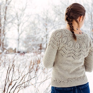 Knitting Pattern (PDF) - Amarelle Cardigan - lace knitting pattern for women sweater