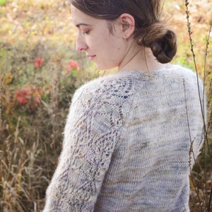 Knitting Pattern (PDF) - Florescence Cardigan - lace knitting pattern for women sweater