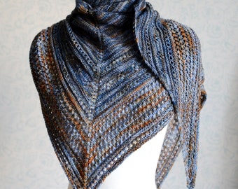 Knitting Pattern (PDF) - Country Song Shawl - beginner knitting pattern for shawl