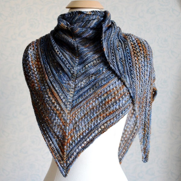 Knitting Pattern (PDF) - Country Song Shawl - beginner knitting pattern for shawl