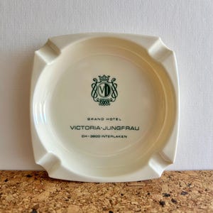 Victoria Jungfrau Grand Hotel Interlaken  Switzerland souvenir ashtray