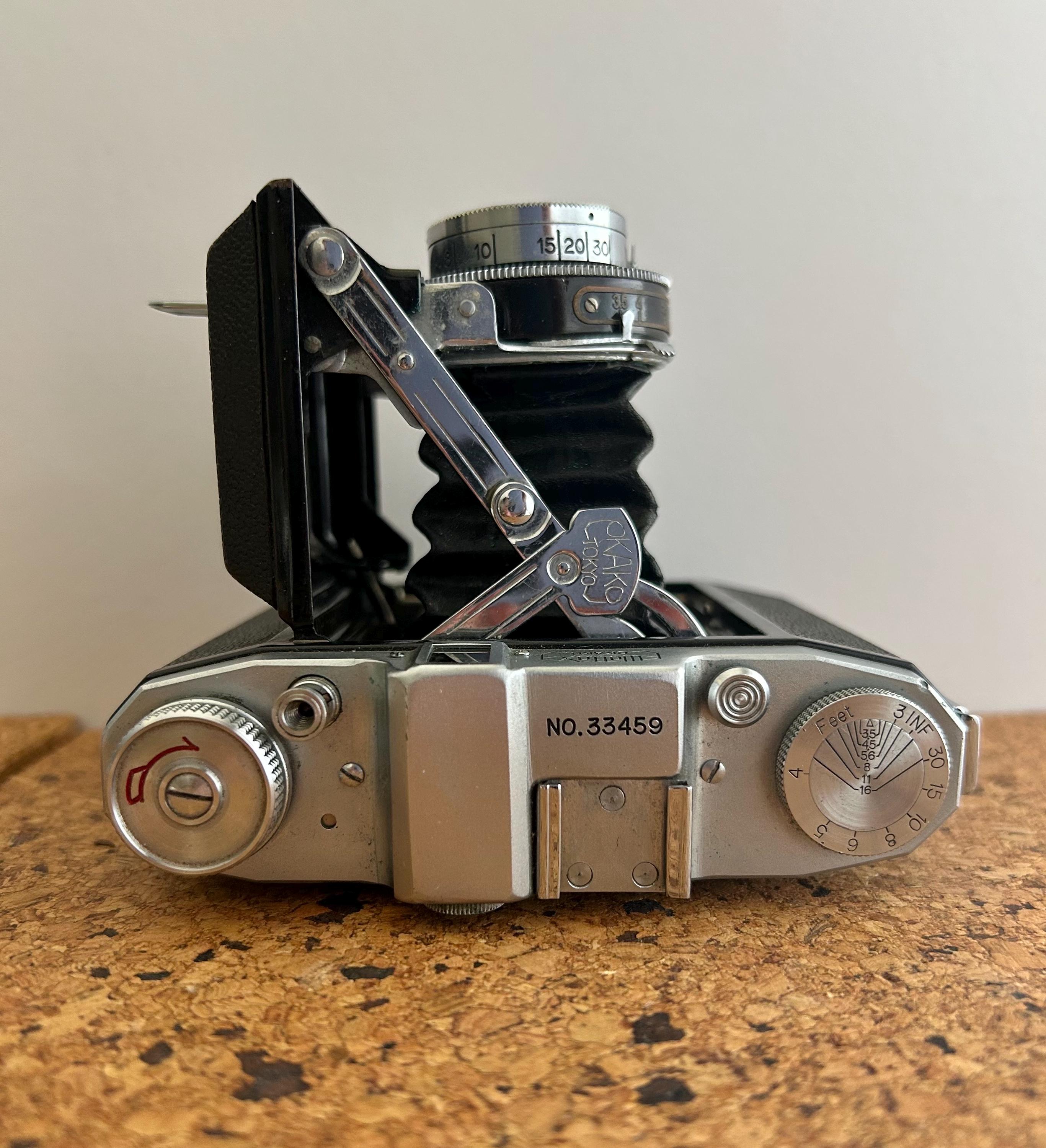 カメラ OKAKO Waltax 1940's Waltax Okako Tokyo Kolex Vertical Foldable Photo