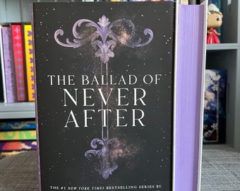 The Ballad of Never After Custom Sprayed/Stenciled Edge Book