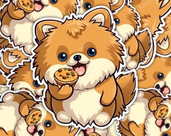 Pandakit's Cute Brown Cupcake Pomeranian sticker