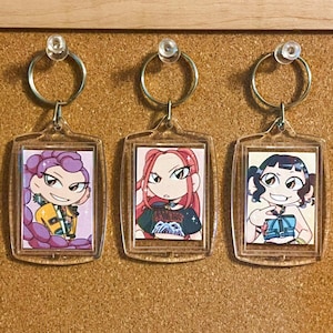 K-Pop Demon Hunters Photocard Keychains