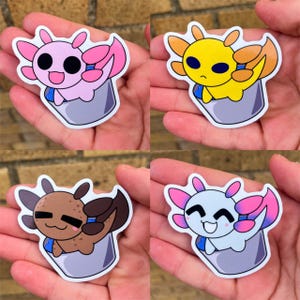 Cute Axolotl Stickers