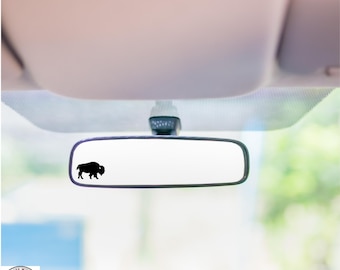 Buffalo Mini Decal, Bison Mini Decal, Rearview Mirror Decal, Mini Decal, Easter Egg, Indoor/Outdoor Vinyl, Many Colors, FREE SHIPPING