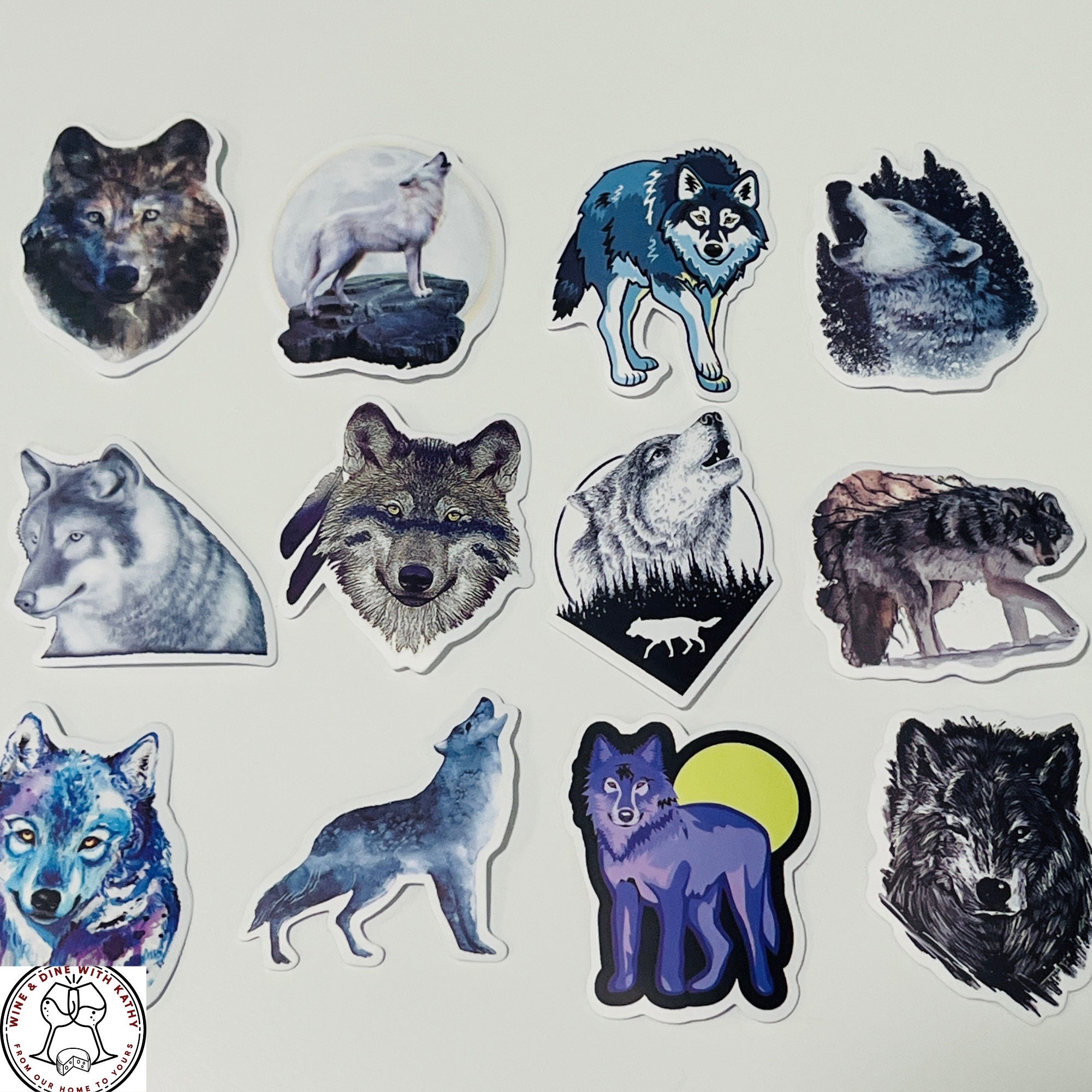 Wolves Sticker Template Wolf Stickers, Wild Wolf Stickers, Warg Sticker, Random Sticker Packs ...