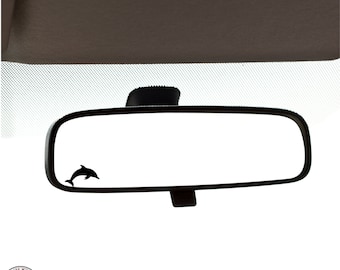 Dolphin Mini Decal, Porpoise Mini Decal, Rearview Mirror Decal, Mini Decal, Easter Egg, Indoor/Outdoor Vinyl, Many Colors, FREE SHIPPING