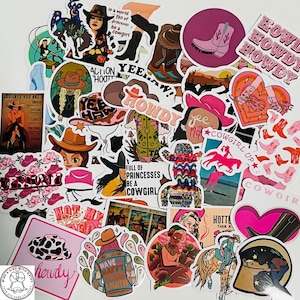 Cowgirl Sticker, Country Girls, Rodeo, Country, Random Sticker Packs 10/20/50 Pieces, NO REPEATS, Waterproof, Fade Resistant, Free Shipping