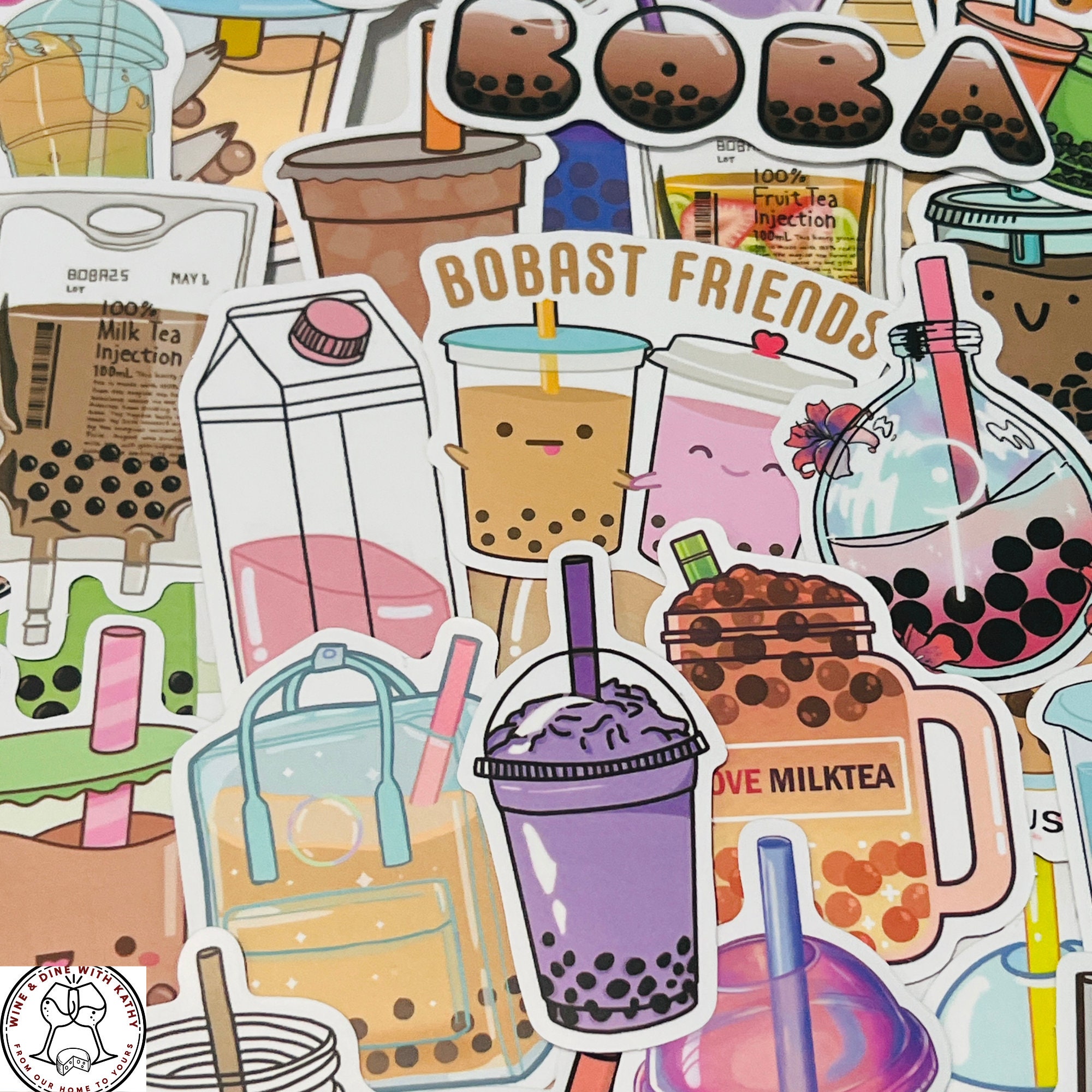 Bubble Tea Sticker Sheet — Marigona Suli