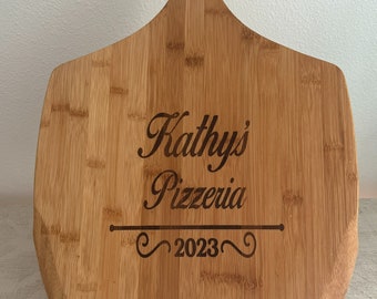 Pizza Peel Personalized, Engraved Pizza Paddle, Custom Pizza Board, Bamboo Pizza Paddle, Pizza Paddle, Pizza Board, FREE SHIPPING!!!