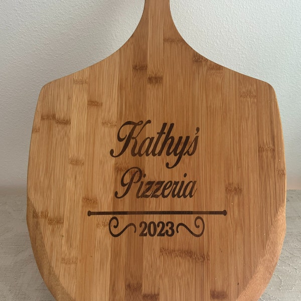 Pizza Peel Personalized, Engraved Pizza Paddle, Custom Pizza Board, Bamboo Pizza Paddle, Pizza Paddle, Pizza Board, FREE SHIPPING!!!