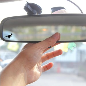 Raptor Mini Decal, Velociraptor Decal, Rearview Mirror Decal, Mini Decal, Easter Egg, Indoor/Outdoor Vinyl, Many Colors, FREE SHIPPING
