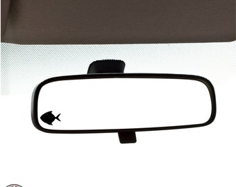 Fish Mini Decal, Fish Sticker,  Rearview Mirror Decal, Mini Decal, Easter Egg, Indoor/Outdoor Vinyl, Many Colors, FREE SHIPPING