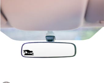 T-Rex Scene Mini Decal, Dinosaur Scene, Rearview Mirror Decal, Mini Decal, Tiny Decal, Indoor/Outdoor Vinyl, Many Colors, FREE SHIPPING