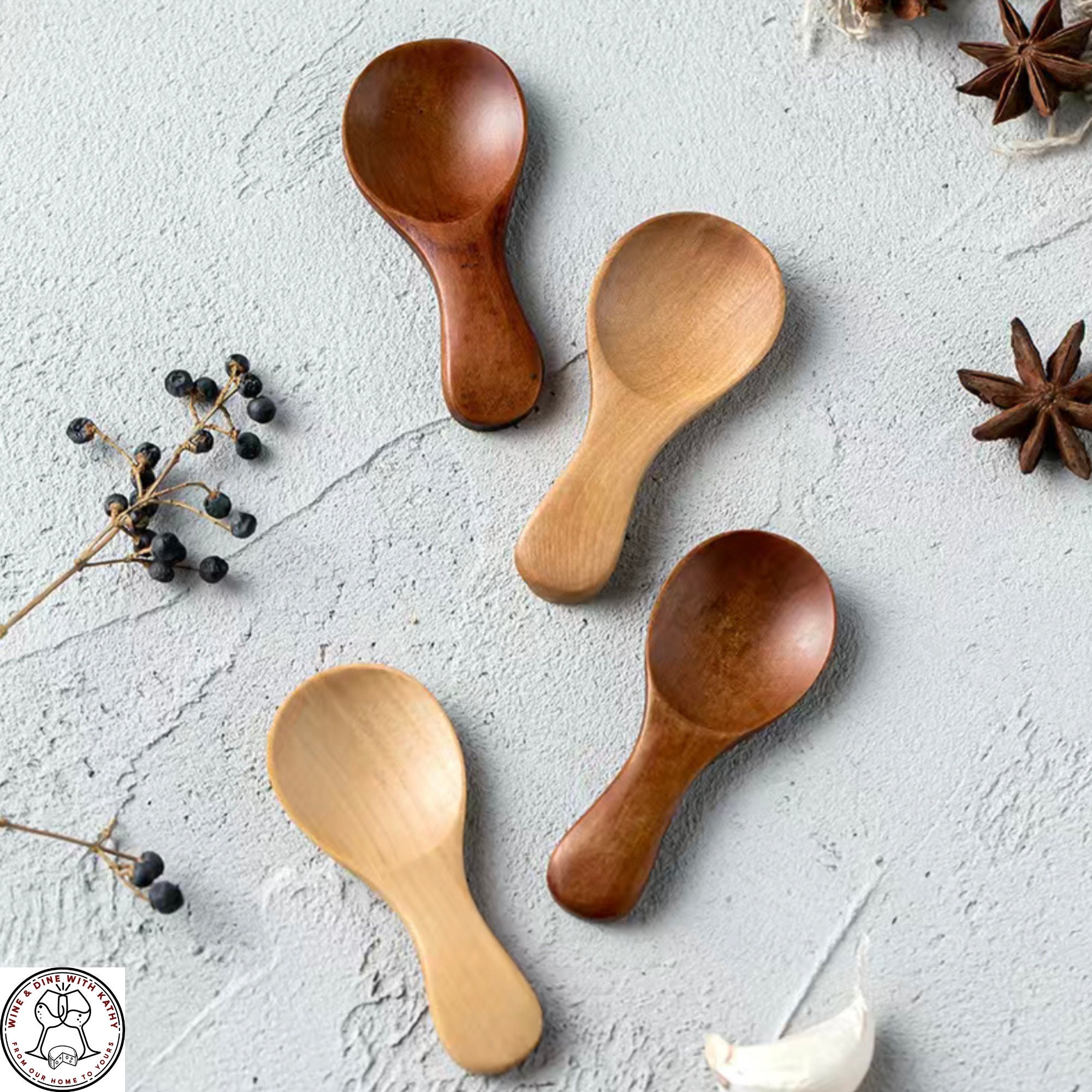 Wholesale Teak Wooden Oval Scoop - Flour Grain Sugar Measuring Spoon for  your store