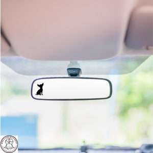 Sitting Chihuahua Mini Decal, Dog Decal, Rearview Mirror Decal, Mini Decal, Easter Egg, Indoor/Outdoor Vinyl, Many Colors, FREE SHIPPING