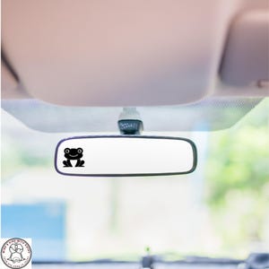 Frog Mini Decal, Happy Frog Decal, Rearview Mirror Decal, Mini Decal, Easter Egg, Indoor/Outdoor Vinyl, Many Colors, FREE SHIPPING