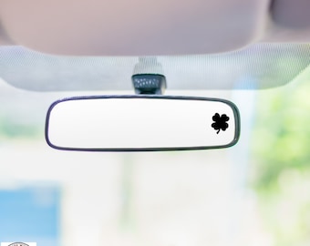 Four Leaf Clover Mini Decal, Lucky Clover, Rearview Mirror Decal, Mini Decal, Easter Egg, Indoor/Outdoor Vinyl, Many Colors, FREE SHIPPING