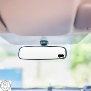 Hippo Mini Decal, Hippopotamus Mini Decal, Rearview Mirror Decal, Mini Decal, Easter Egg, Indoor/Outdoor Vinyl, Many Colors, FREE SHIPPING