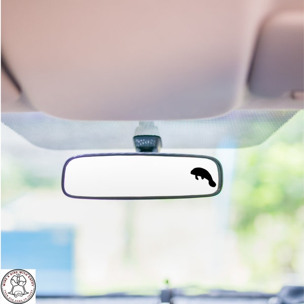 Calcomanía de manatí, calcomanía de vaca marina, calcomanía para espejo retrovisor, calcomanía de huevo de Pascua, vinilo para interior y exterior, varios colores, envío gratis