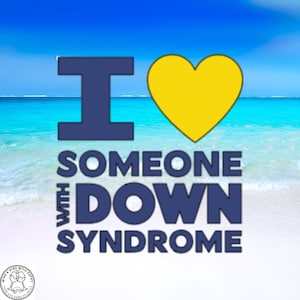 I Love Someone With Down Syndrome Decal, Car Decal, Wall Decal, Indoor/Outdoor, Waterproof, Vinyl, Many Colors & Sizes, FREE SHIPPING
