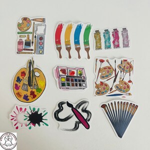 Art Stickers, Painting Stickers Random Sticker Packs 10/20/50 Pieces, NO REPEATS, Waterproof, Fade Resistant, Free Shipping image 5