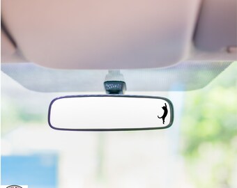 Jumping Cat Mini Decal, Cat Playing Mini, Rearview Mirror Decal, Mini Decal, Easter Egg, Indoor/Outdoor Vinyl, Many Colors, FREE SHIPPING