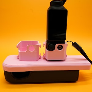 Pink Osmo Pocket 3 Creator Pack | Magnetic Mount | Case Cap | Expansion Holder | Compact & Lightweight Design | Perfect for Content Creators