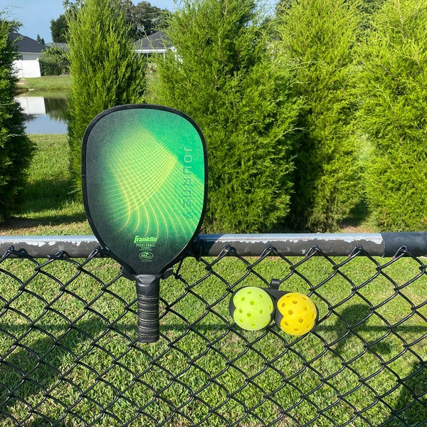 3D Printed Pickle ball Chain Link Fence Holder | Securely Mount Balls On The Court