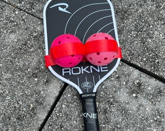 Pickleball Paddle Ball Carrier Sleeve - Hold up to 2 Pickle Balls - 3D printed