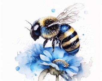 Bumble Bee Clipart - 5 pack - JPG de alta calidad - Descarga digital instantánea