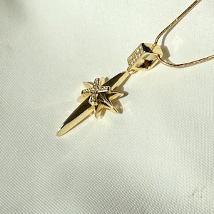 Gold Tone Statement Necklace | Mixed Detail Pendant | Handmade Gift for Her