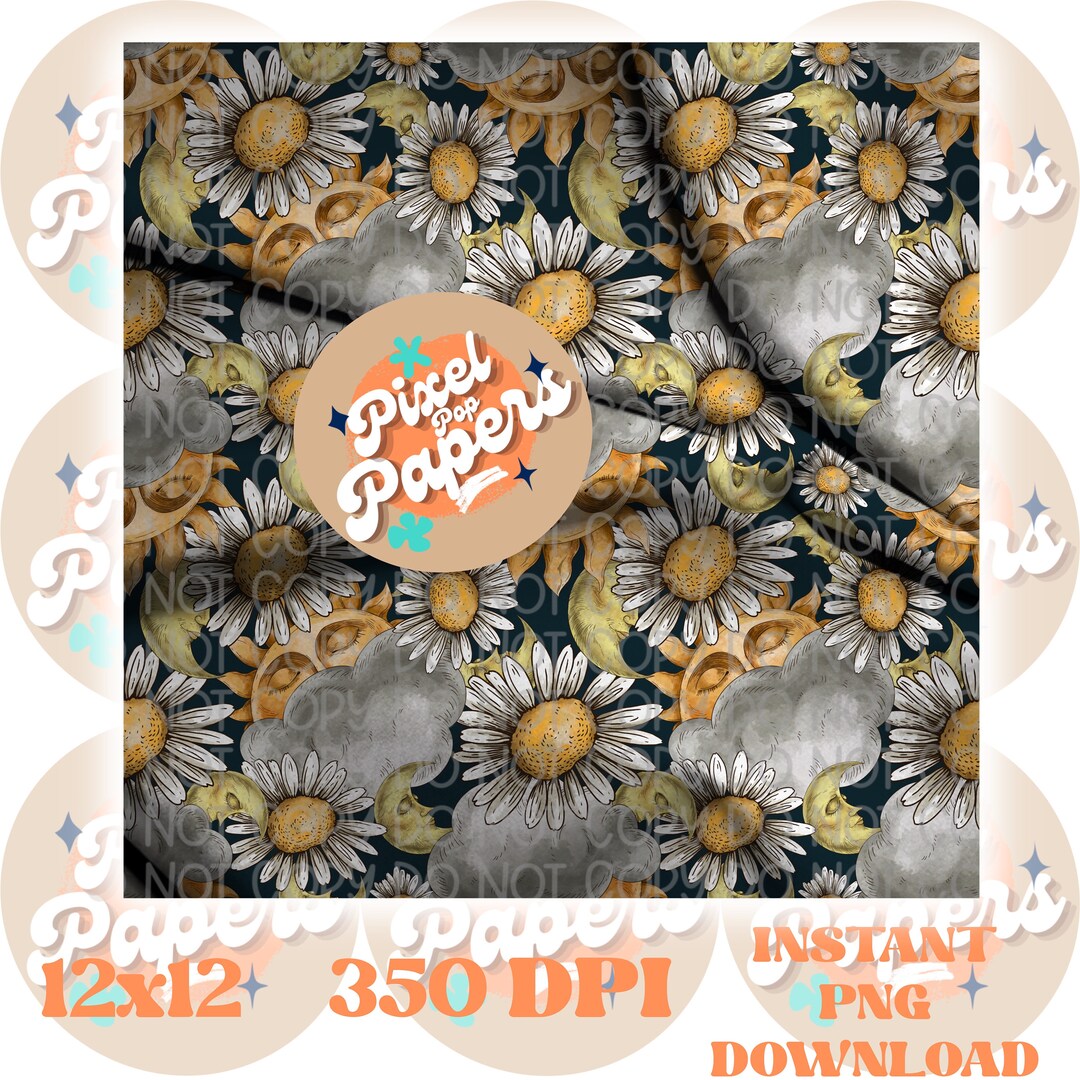 Cloudy Daydreams Seamless Digital Paper - Etsy
