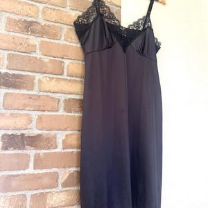 Vintage Black Lace Slip